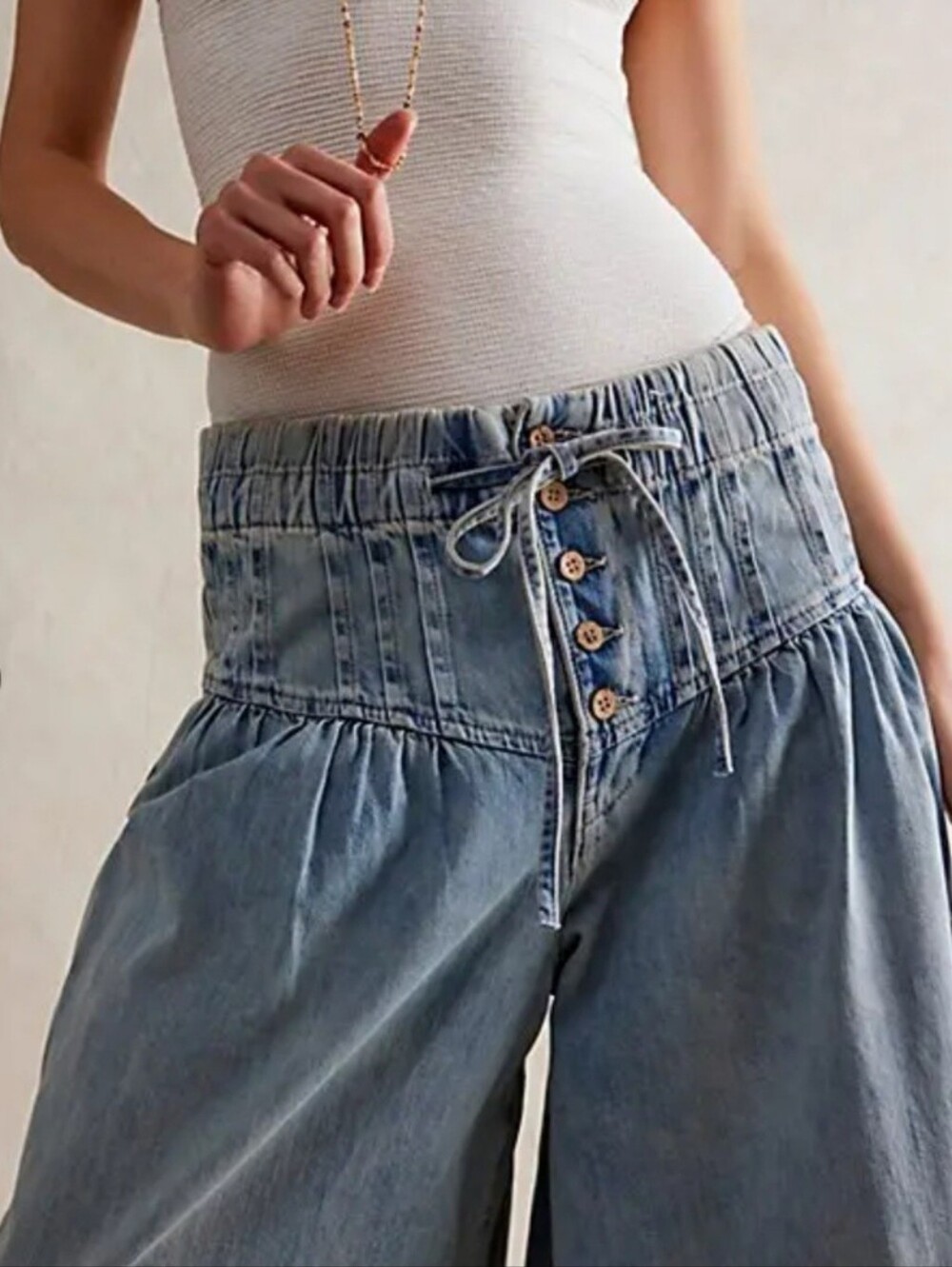 Free People WE THE FREE  Forget ME Knot Pull Jeans